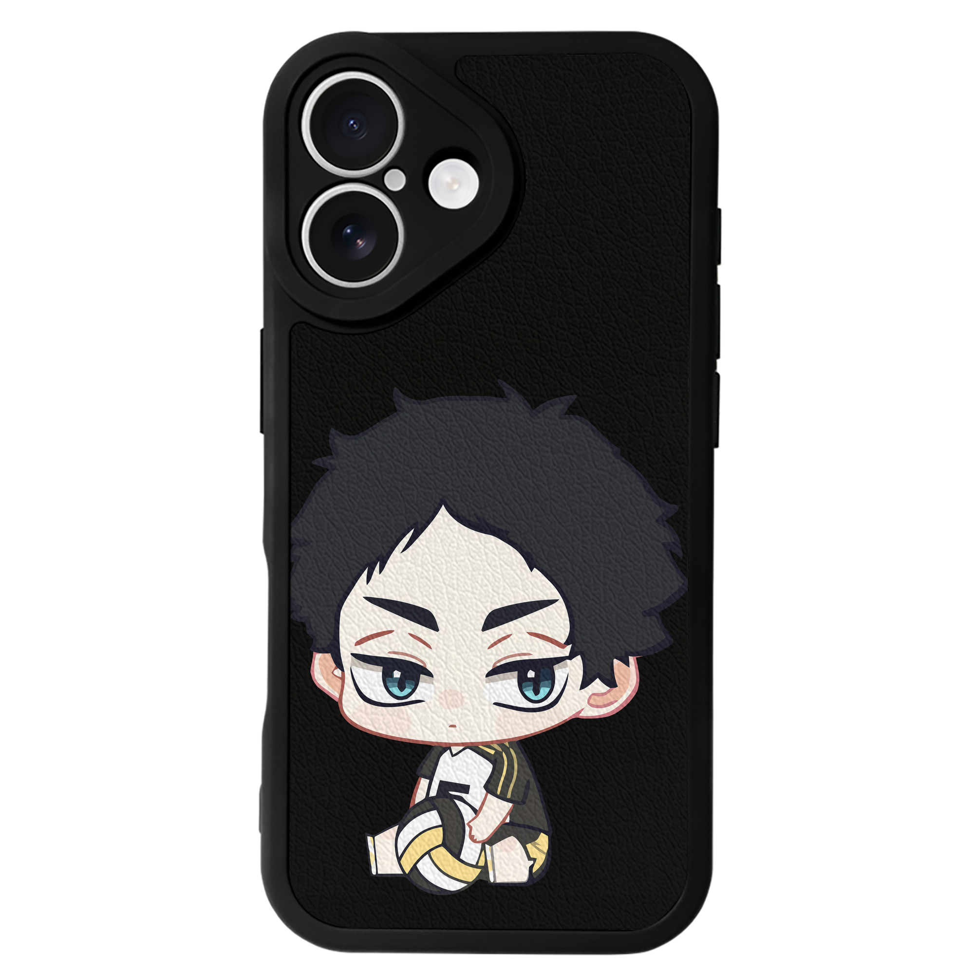 （画像用） ハイキュー!! Haikyu!! 【iPhone 16シリーズ対応】シリコンスマホケース（レザー調） 材質：シリコン
